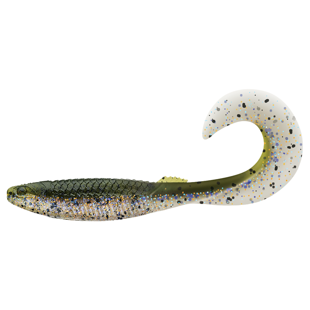 Rapala Crushcity The Curl Jigi 4" Dach Vador sivulta, pää vasemmalla