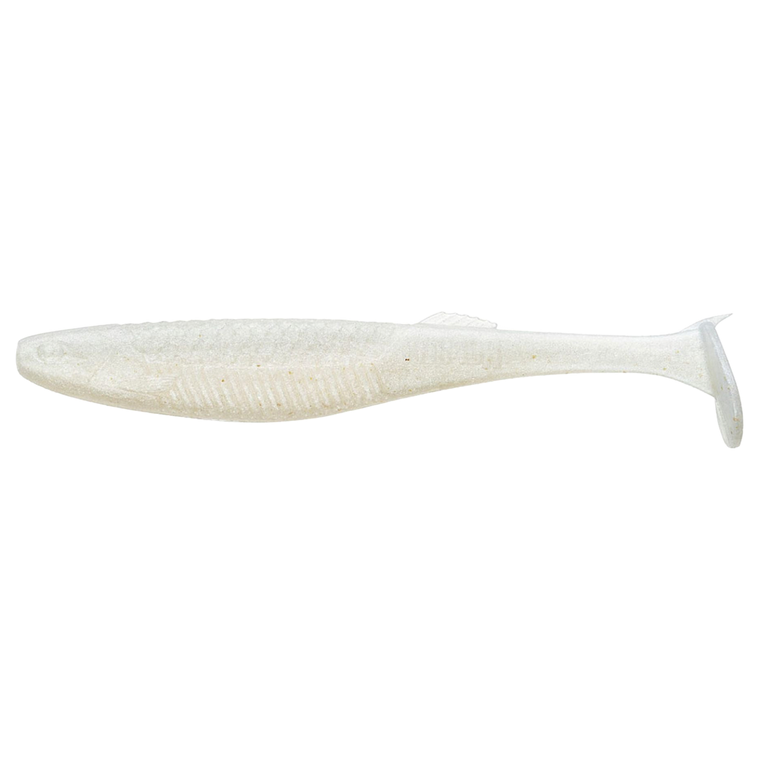 Rapala Crushcity The Kickman Jigi 3" Pearl White sivulta, pää vasemmalla