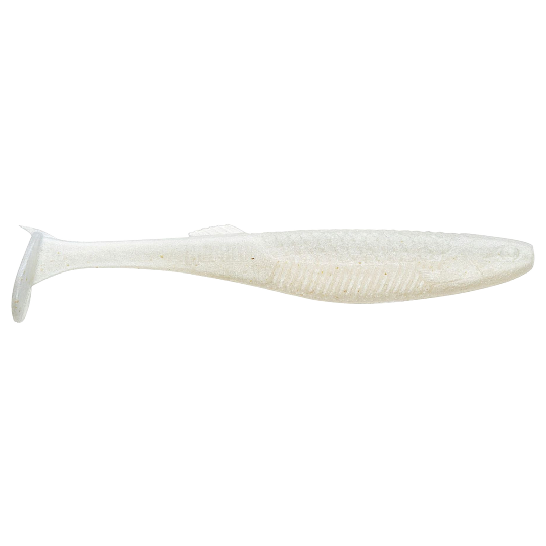 Rapala Crushcity The Kickman Jigi 3" Pearl White sivulta, pää oikealla