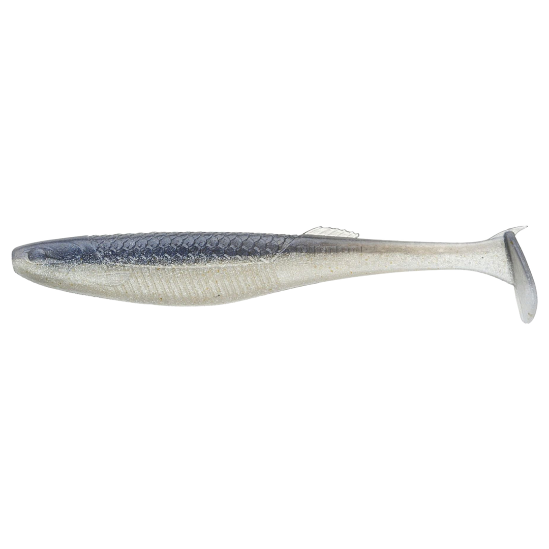Rapala Crushcity The Kickman Jigi 3" Pro Blue Red Pearl sivulta, pää vasemmalla