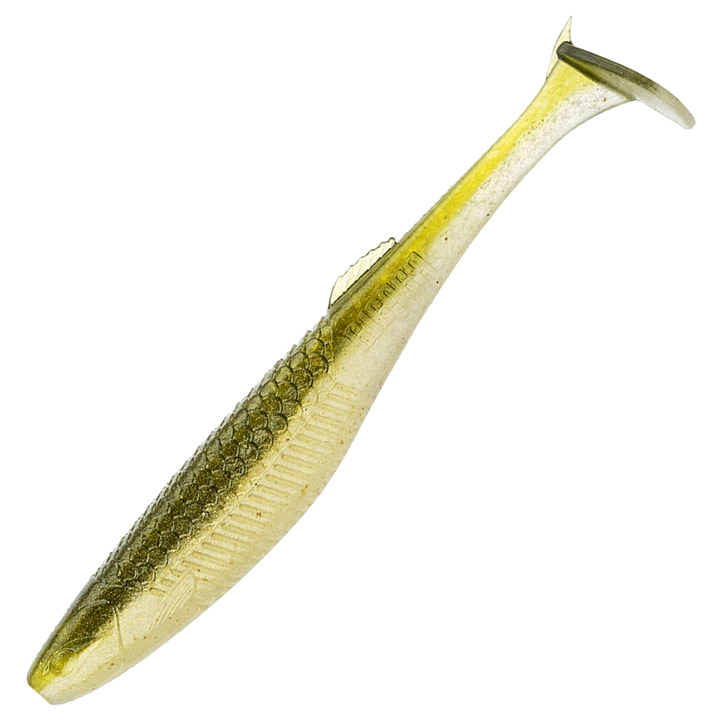 Rapala Crushcity The Kickman Jigi 4", väri Ayu: oliivinvihreä selkä ja kellertävä kylki
