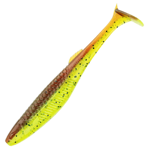 Rapala Crushcity The Kickman Jigi 4" 3kpl | Motor Oil Chartreuse