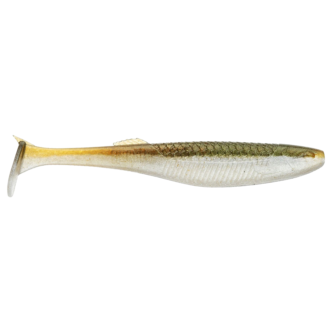 Rapala Crushcity The Kickman Jigi 5" Arkansas Shiner sivulta, pää oikealla