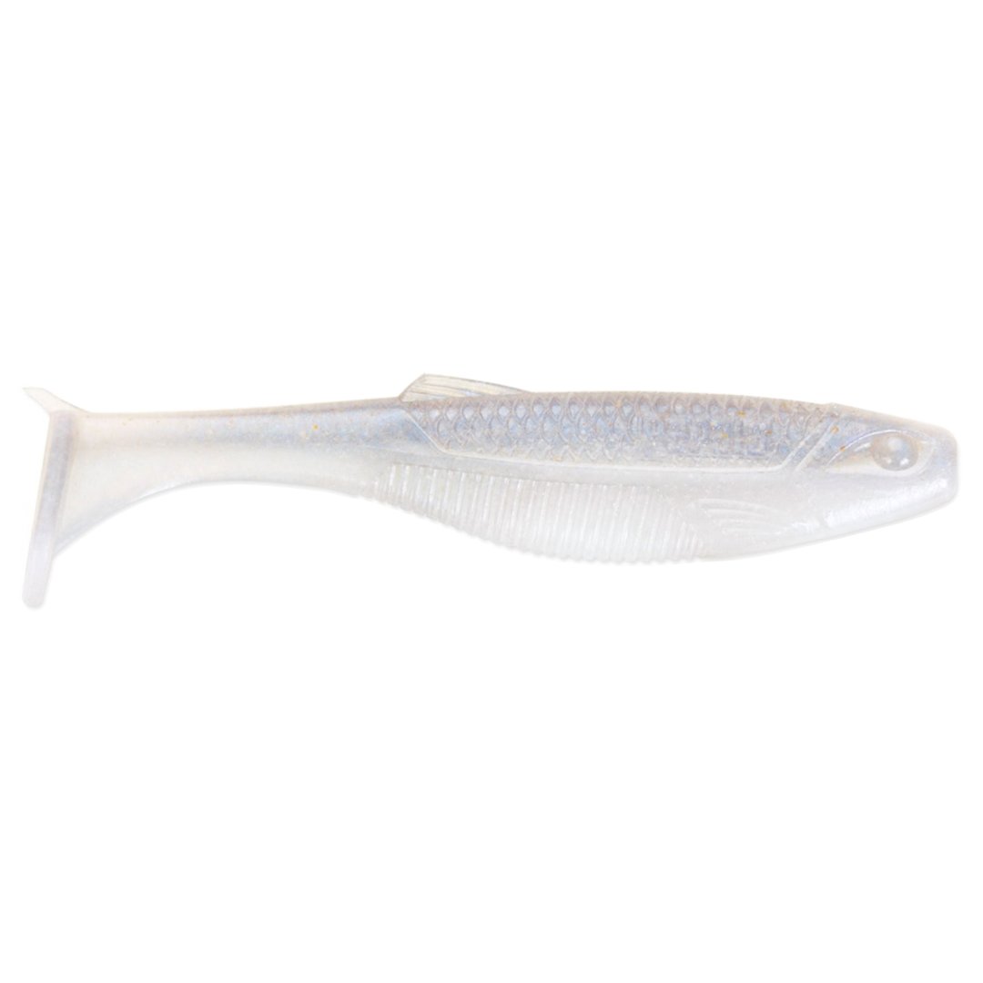 Rapala Crushcity The Mayor Jigi 4" Albino Shad sivulta, pää oikealla