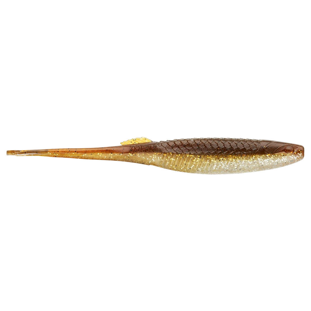 Rapala Crushcity The Stingman Jigi 3" Brown Silver sivulta, pää oikealla
