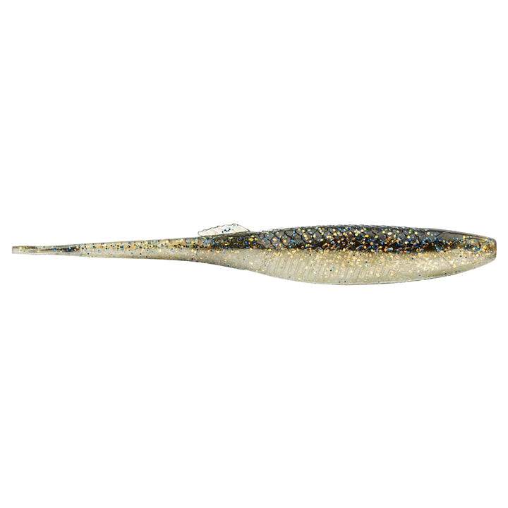 Rapala Crushcity The Stingman Jigi 4" Sparkle Shad sivulta, pää oikealla