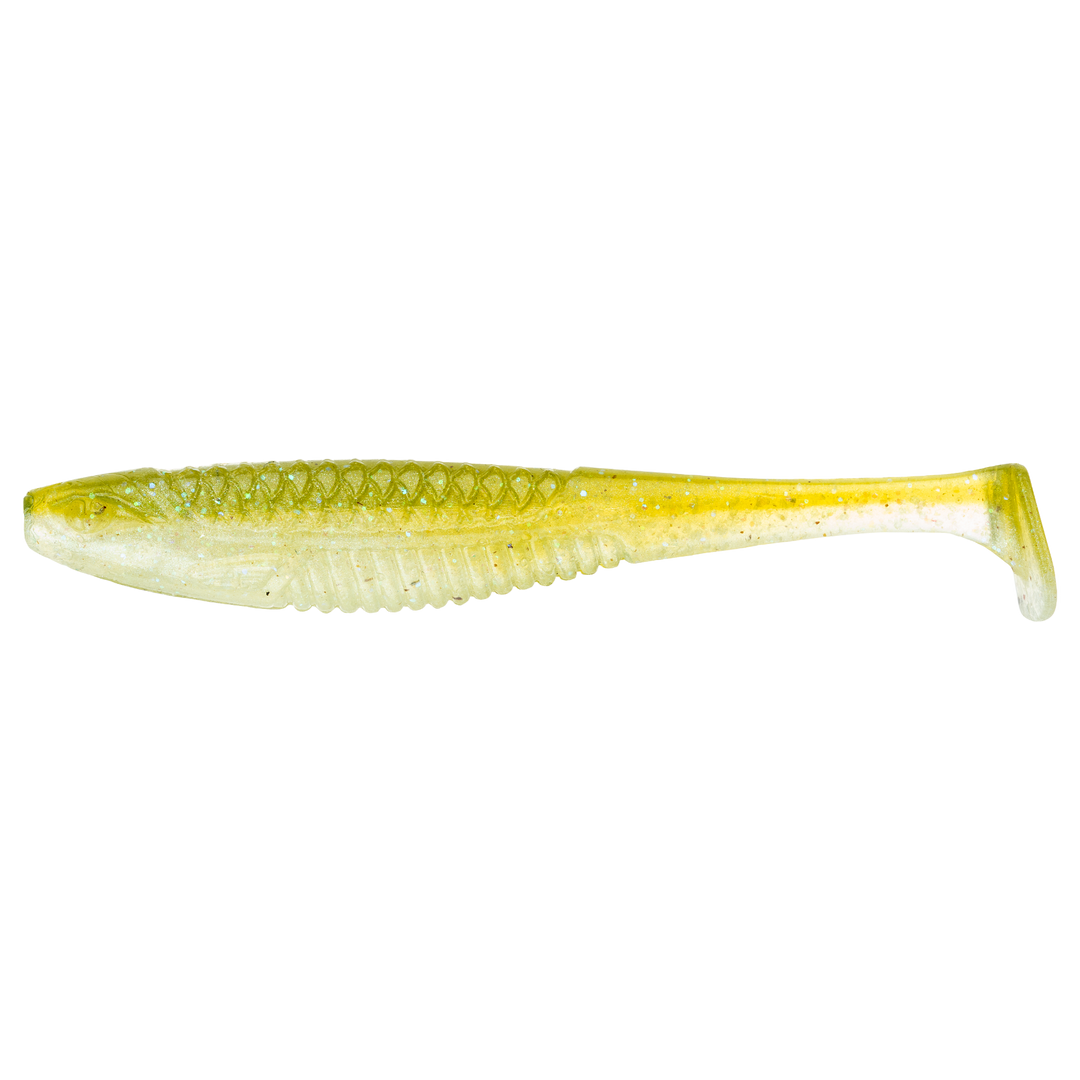 Rapala Crushcity The Suspect Jigi 2.75" Pearl Watermelon sivulta, pää vasemmalla