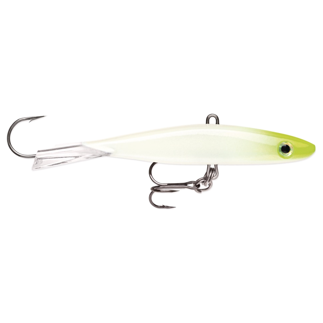 Rapala Jigging Shadow Rap kevennetty tasapainopilkki 90mm 17g GL sivulta, pää oikealla
