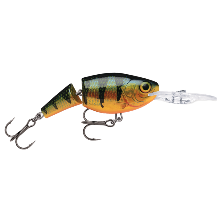 Rapala Jointed Shad Rap Vaappu 5cm 8g Perch sivulta, pää oikealla