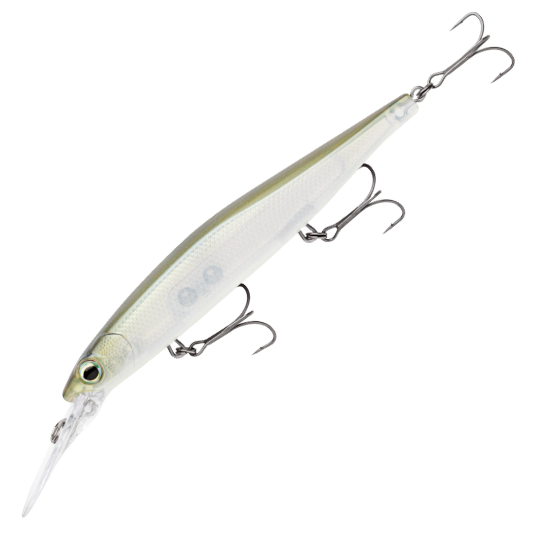 Rapala Precision Xtreme Deep Mavrik 11cm 15g Vaappu, väri Ghost Shiner: harmaanvihreä selkä ja läpikuultava runko