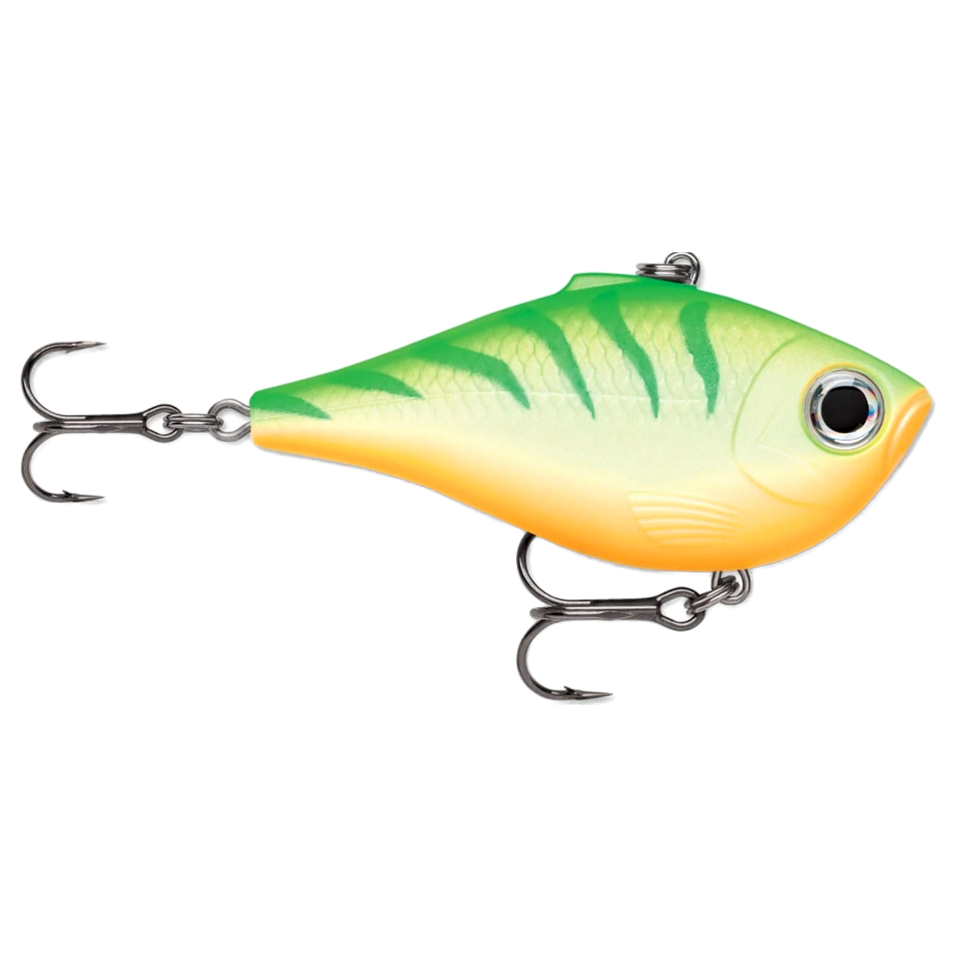 Rapala Rippin Rap Vaappu 9g 5cm Green Tiger UV sivulta, pää oikealla