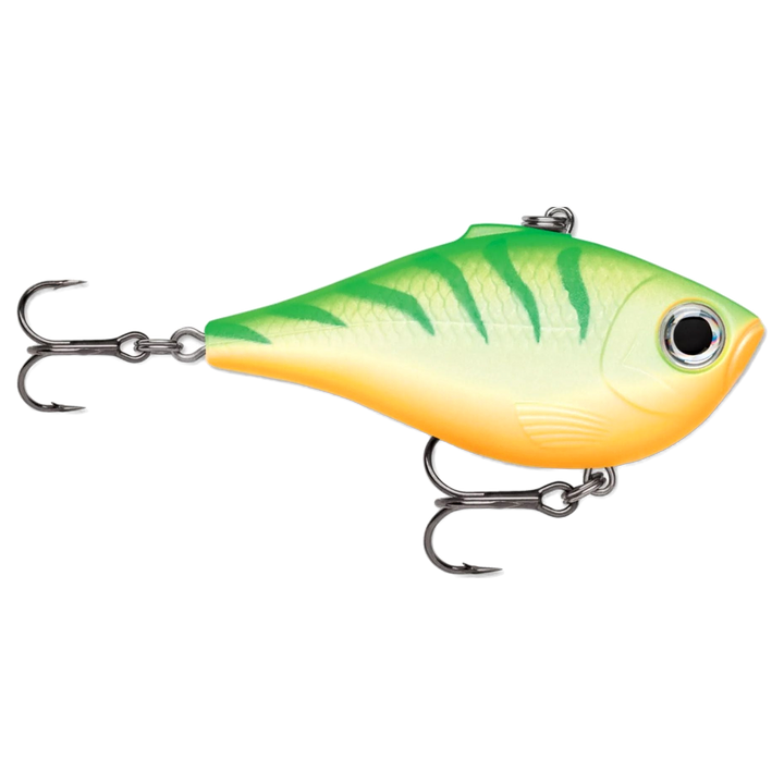 Rapala Rippin Rap Vaappu 9g 5cm Green Tiger UV sivulta, pää oikealla