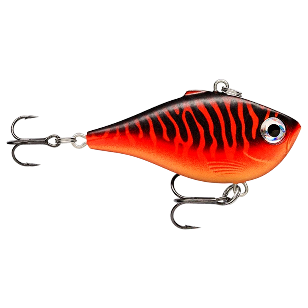 Rapala Rippin Rap Vaappu 9g 5cm Matte Black Red UV sivulta, pää oikealla