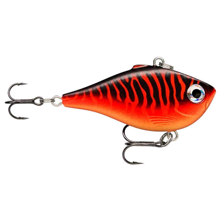 Rapala Rippin Rap Vaappu 9g 5cm Matte Black Red UV sivulta, pää oikealla