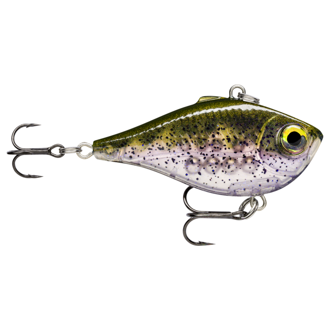 Rapala Rippin Rap Vaappu 9g 5cm Olive Minnow sivulta, pää oikealla