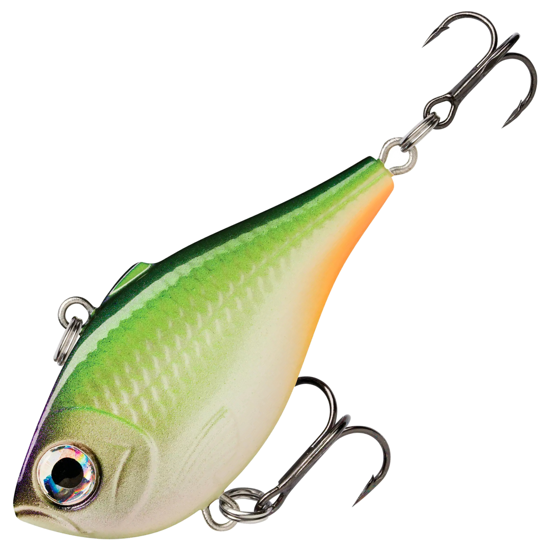 Rapala Rippin Rap Vaappu 9g 5cm, väri Ozark Delight: vihreä selkä, vaalea kylki ja oranssi vatsa
