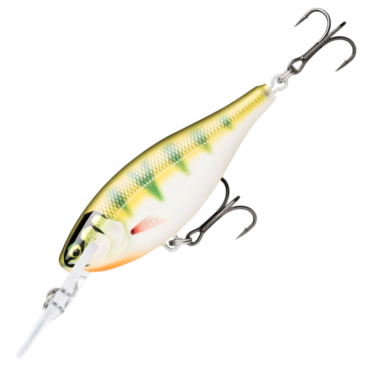 Rapala Shad Rap Elite Vaappu 5.5cm 7g, väri Gilded Yellow Perch: vihreä selkä, tummat poikkiraidat ja keltainen kylki