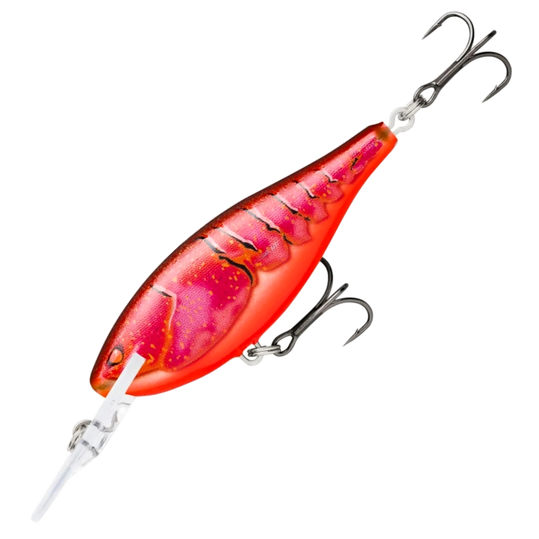 Rapala Shad Rap Elite Vaappu 5.5cm 7g, väri Plated Evil: punainen läpikuultava runko