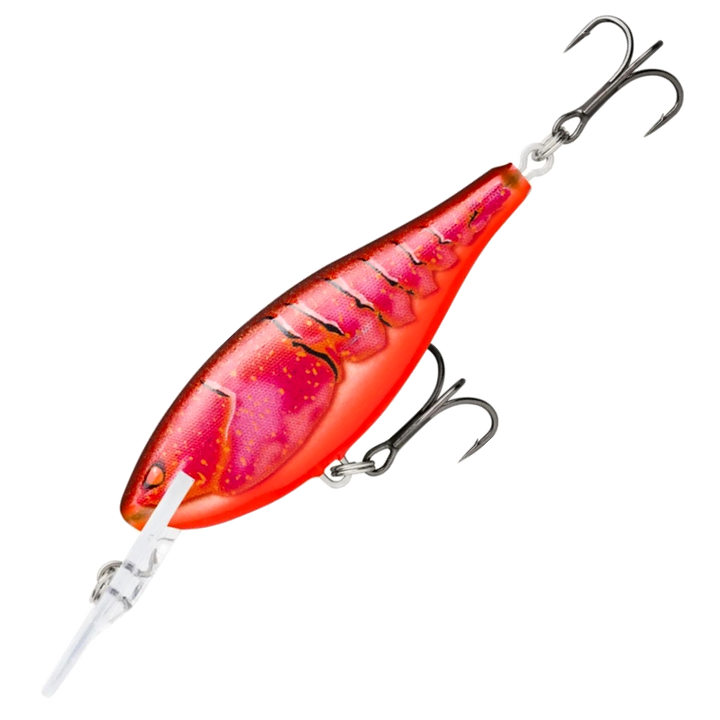Rapala Shad Rap Elite Vaappu 5.5cm 7g, väri Plated Evil: punainen läpikuultava runko