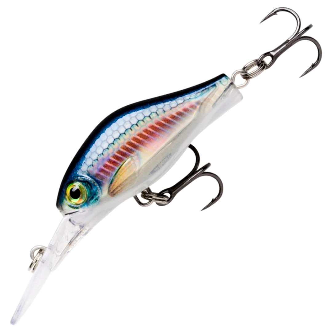 Rapala Shadow Rap Fat Jack Kelluva Vaappu 4cm 4g, väri Live Bleak: sininen selkä ja hopeinen kylki