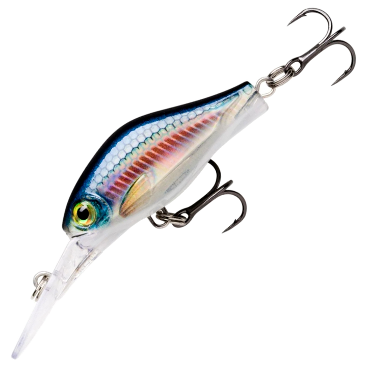 Rapala Shadow Rap Fat Jack Kelluva Vaappu 4cm 4g, väri Live Bleak: sininen selkä ja hopeinen kylki