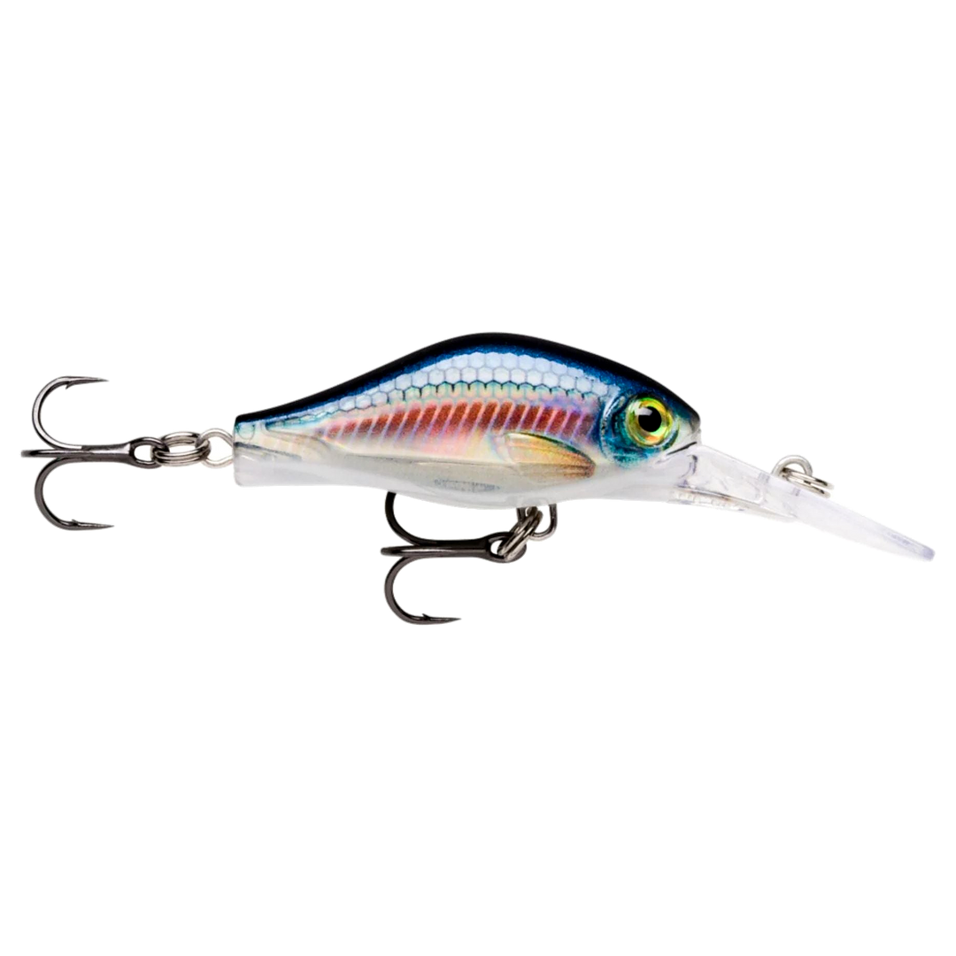 Rapala Shadow Rap Fat Jack Kelluva Vaappu 4cm 4g Live Bleak sivulta, pää oikealla
