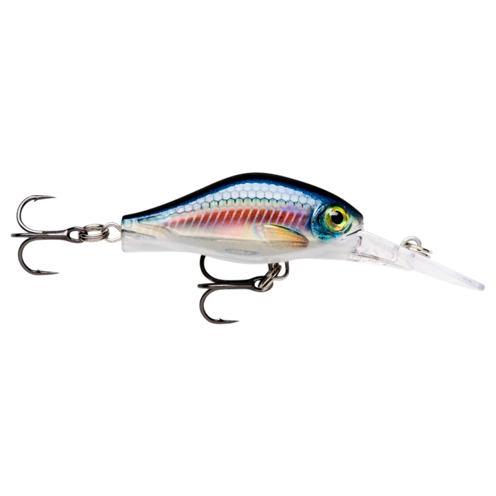 Rapala Shadow Rap Fat Jack Kelluva Vaappu 4cm 4g Live Bleak sivulta, pää oikealla