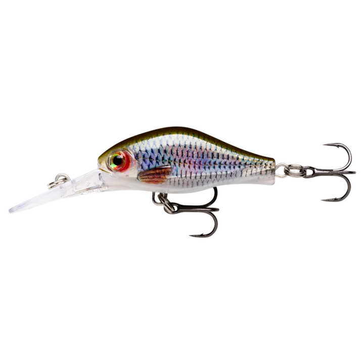 Rapala Shadow Rap Fat Jack Kelluva Vaappu 4cm 4g Live Roach sivulta, pää vasemmalla