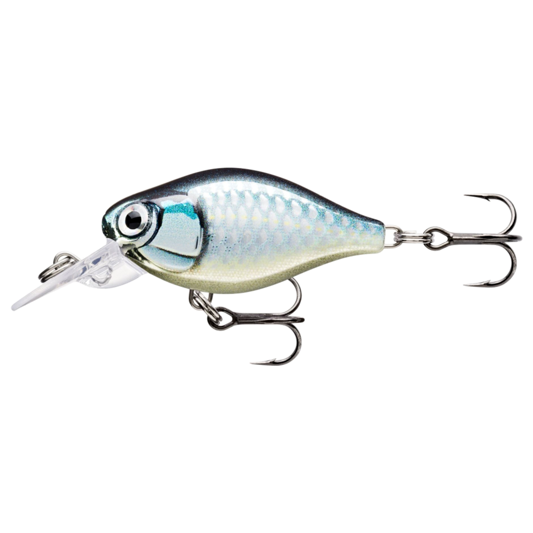 Rapala X-Light Crank Mid Runner Kelluva Vaappu 3,5cm 4g Baby Aspius (BAP) sivulta, pää vasemmalla