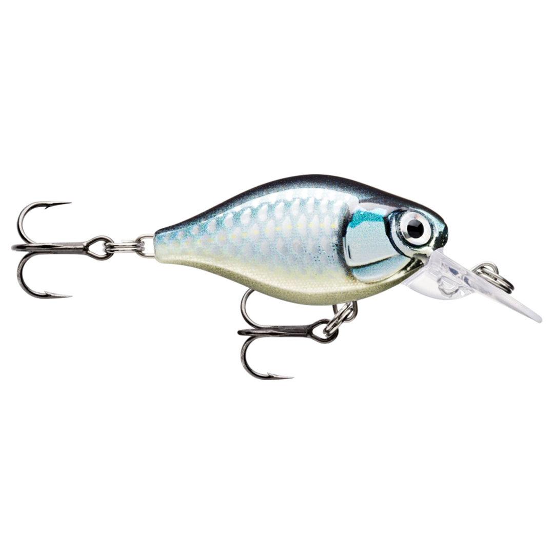 Rapala X-Light Crank Mid Runner Kelluva Vaappu 3,5cm 4g Baby Aspius (BAP) sivulta, pää oikealla