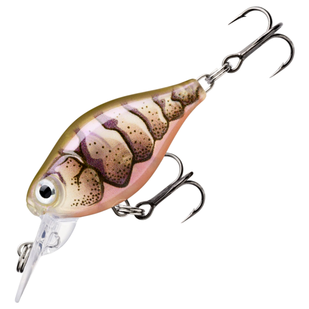 Rapala X-Light Crank Mid Runner Kelluva Vaappu 3,5cm 4g, väri Purple Prawn UV (PUPU): violetinruskea ravunkuvio