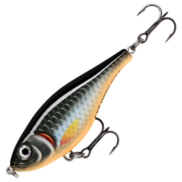 Rapala X-Rap Twitchin´ Shad Vaappu 8cm 13g, väri HLW: musta selkä, hopeinen kylki ja oranssi vatsa