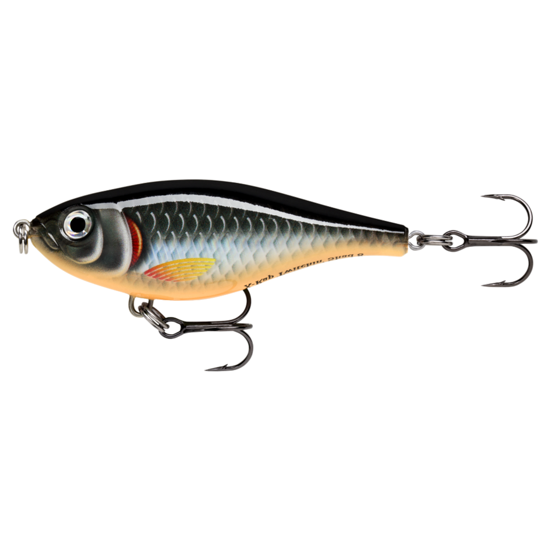 Rapala X-Rap Twitchin´ Shad Vaappu 8cm 13g HLW sivulta, pää vasemmalla