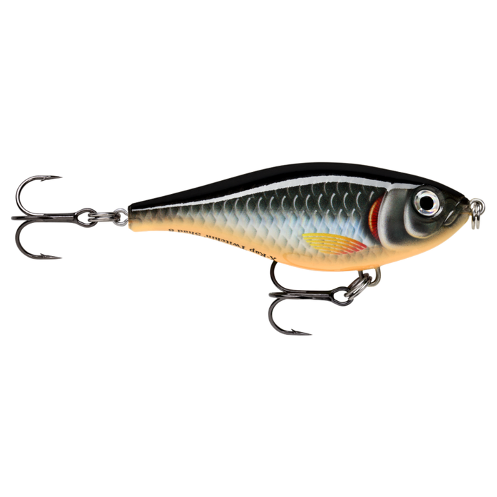 Rapala X-Rap Twitchin´ Shad Vaappu 8cm 13g HLW sivulta, pää oikealla