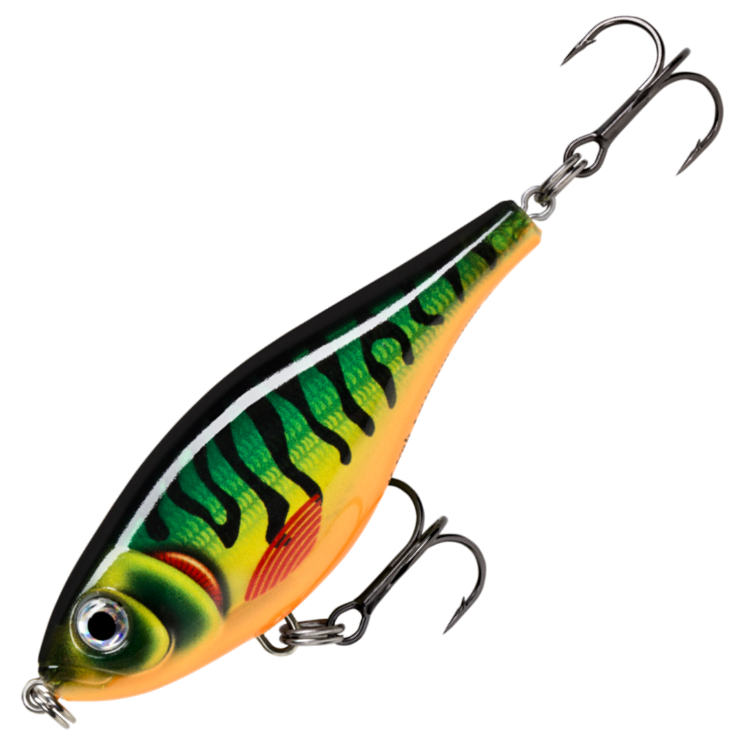 Rapala X-Rap Twitchin´ Shad Vaappu 8cm 13g, väri HTIP: vihreä selkä, tummat raidat ja oranssi vatsa