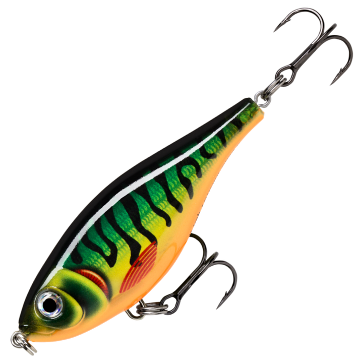 Rapala X-Rap Twitchin´ Shad Vaappu 8cm 13g, väri HTIP: vihreä selkä, tummat raidat ja oranssi vatsa