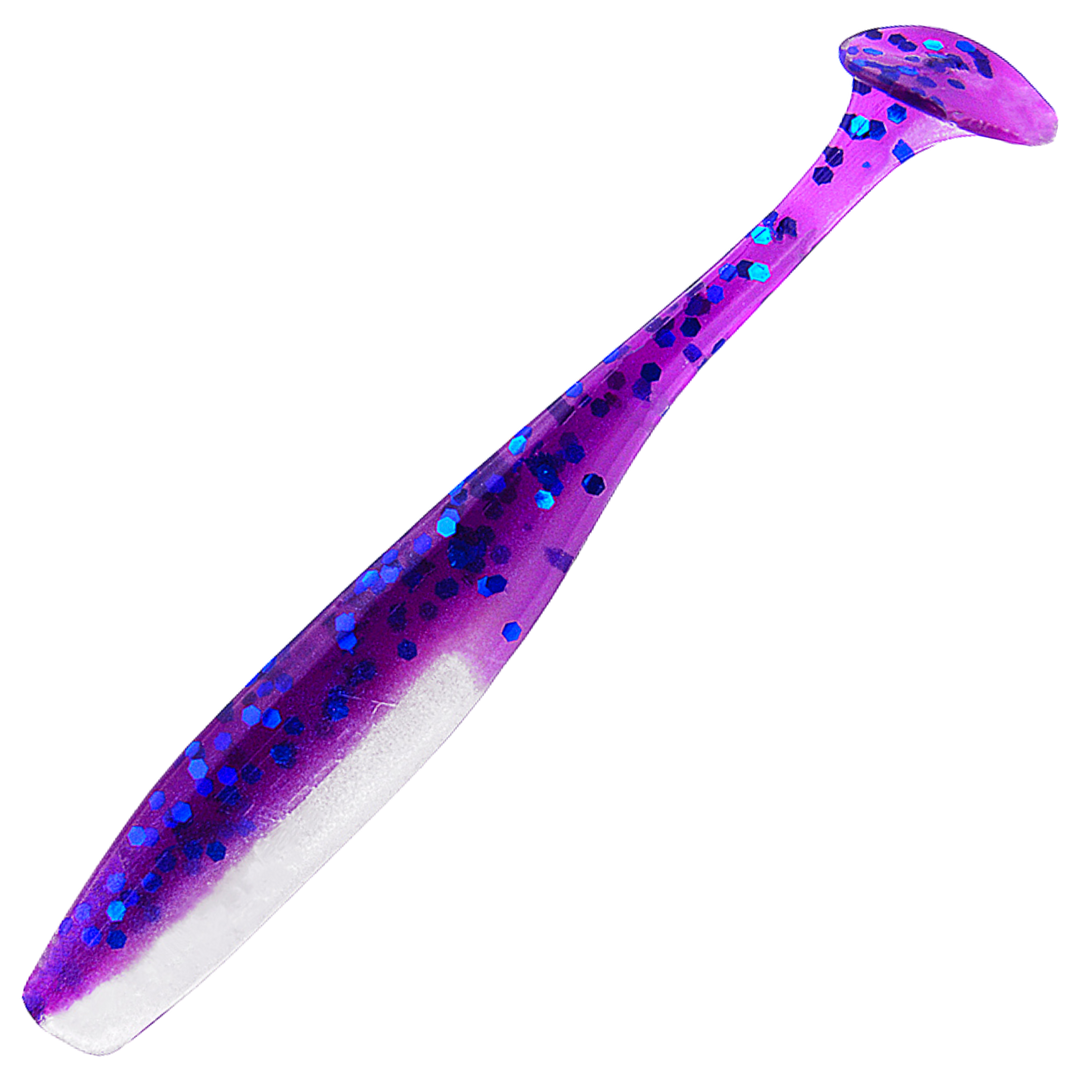 Relax Bass Jigi 2.5", väri L319: tummansininen selkä, vaalea vatsa ja hileet