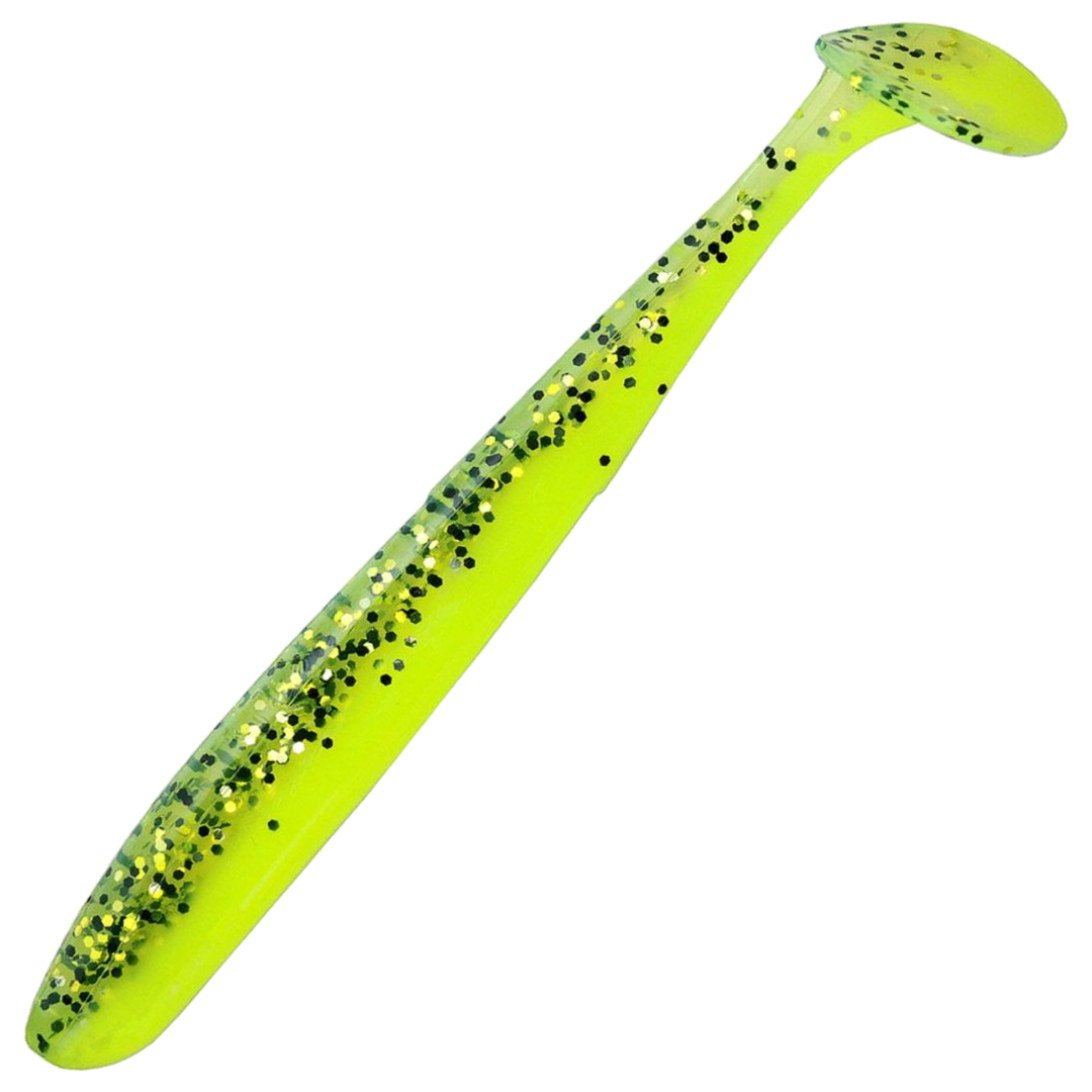 Relax Bass Jigi 5", väri L-120: kellanvihreä runko ja mustat pilkut