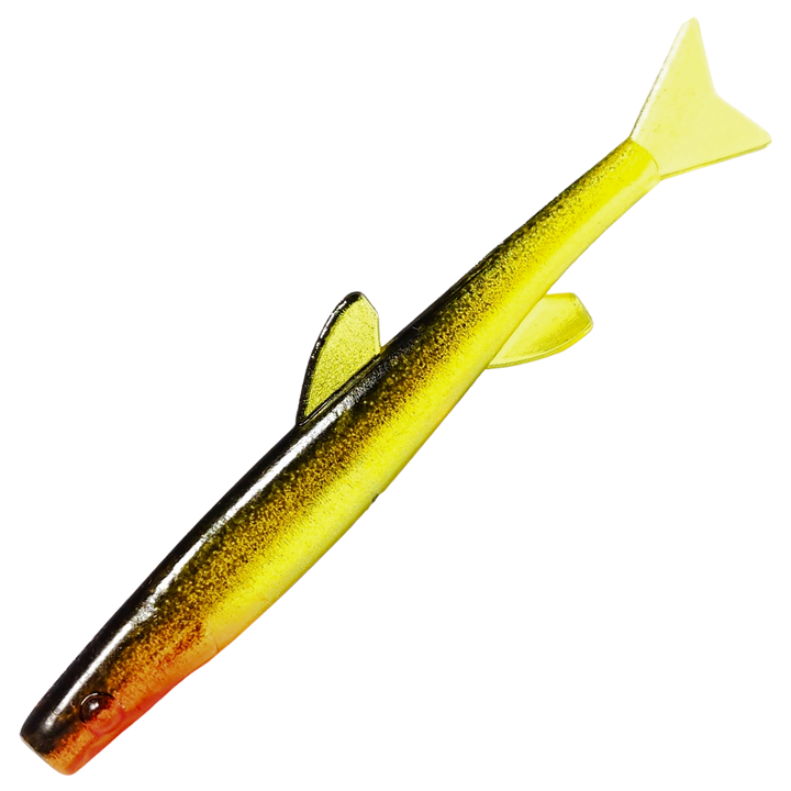 Ruthless Orka Small Fish Jigi 10cm, väri YB: keltainen runko ja punainen pää
