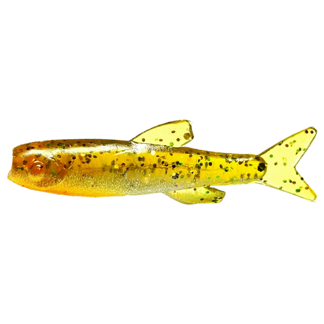 Ruthless Orka Small Fish Jigi 3cm G sivulta, pää vasemmalla