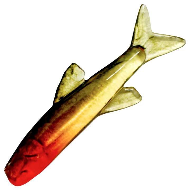 Ruthless Orka Small Fish Jigi 3cm, väri TR2: musta selkä, kultainen kylki ja punainen pää