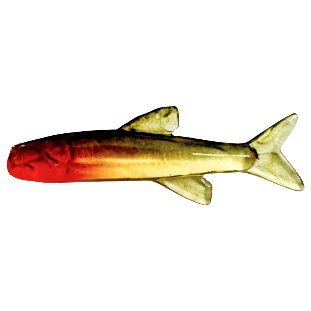 Ruthless Orka Small Fish Jigi 3cm TR2 sivulta, pää vasemmalla