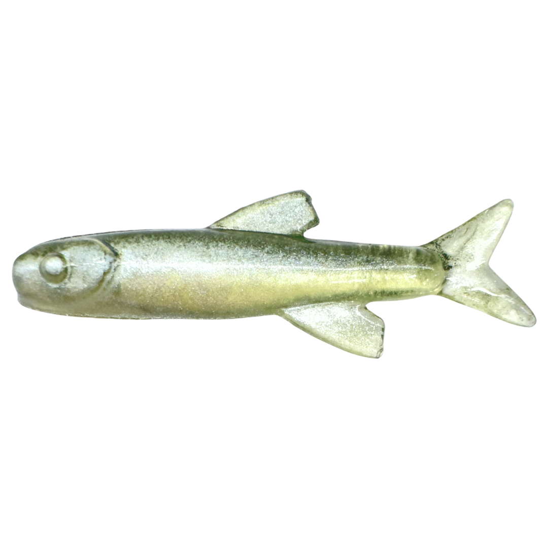 Ruthless Orka Small Fish Jigi 3cm TR4 sivulta, pää vasemmalla
