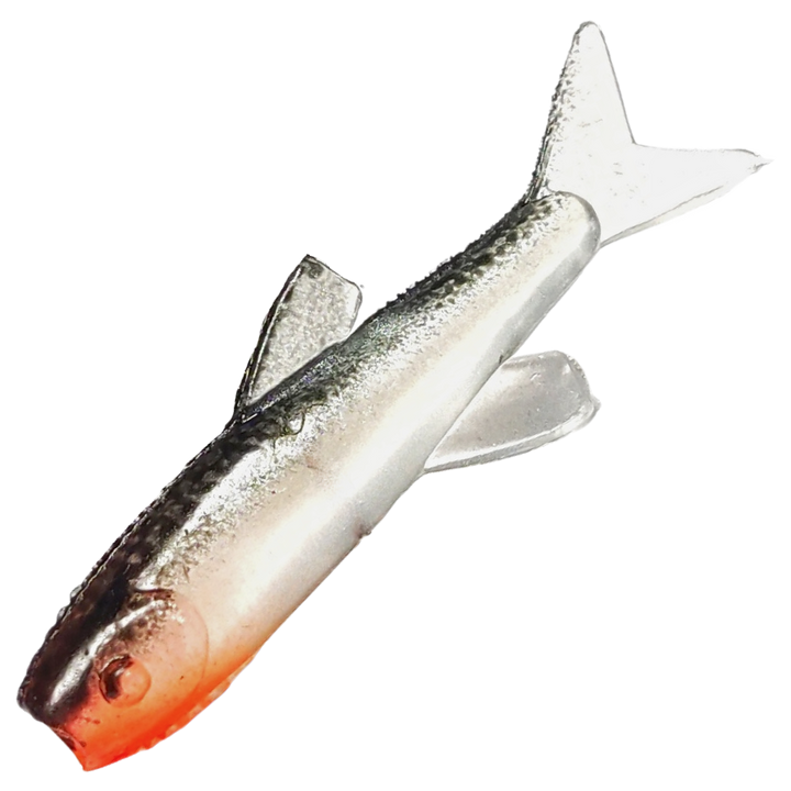 Ruthless Orka Small Fish Jigi 3cm, väri WB: musta selkä, hopeinen kylki ja punainen pää