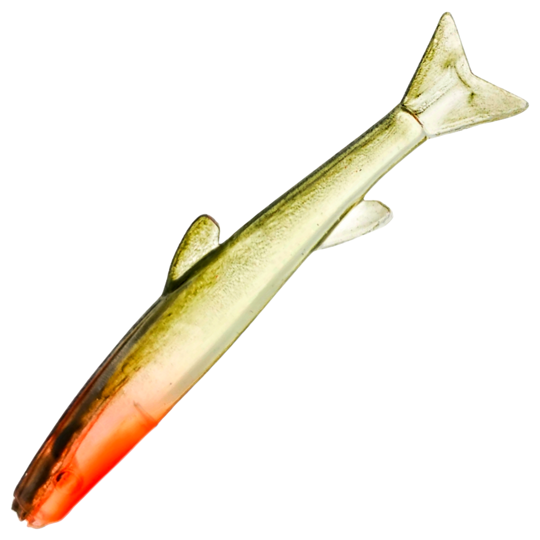 Ruthless Orka Small Fish Jigi 5cm, väri TR2: musta selkä, kultainen kylki ja punainen pää