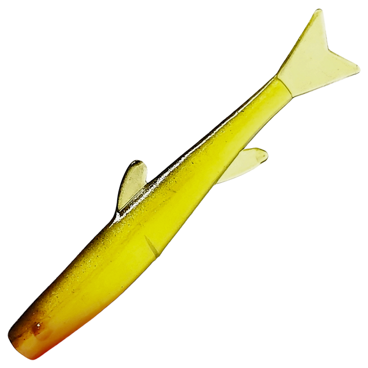 Ruthless Orka Small Fish Jigi 5cm, väri YB: keltainen runko ja punainen pää