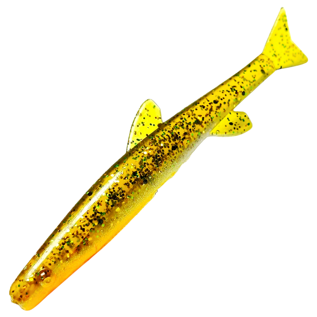 Ruthless Orka Small Fish Jigi 7cm, väri G: keltainen runko ja mustat pilkut