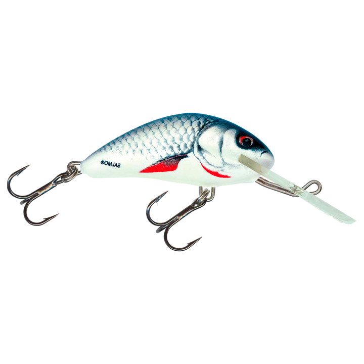 Salmo Hornet 4cm 3g Kelluva vaappu Dace sivulta, pää oikealla