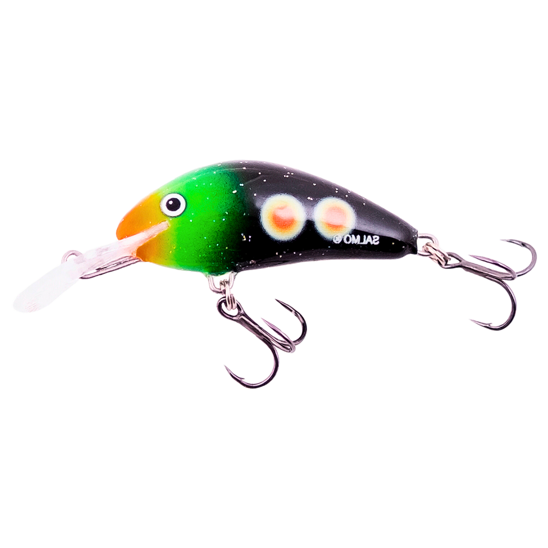 Salmo Hornet 4cm 3g Kelluva vaappu GGL sivulta, pää vasemmalla