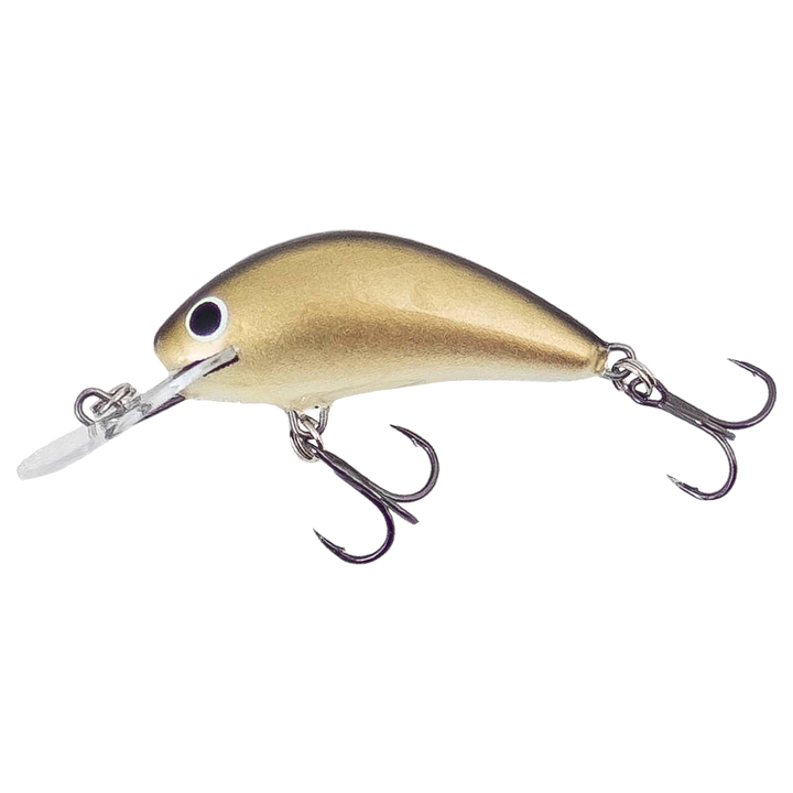Salmo Hornet 4cm 3g Kelluva vaappu (GOL) Gold sivulta, pää vasemmalla